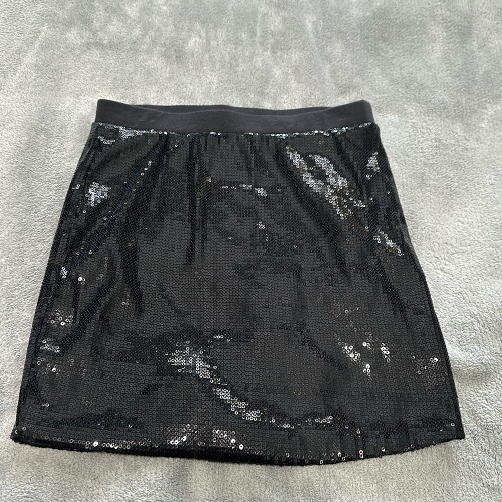 Disney D-Signed Girl’s Black Sequin Skirt, Size Medium